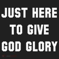 Just Here To Give God Glory Golf Towel thumb 3