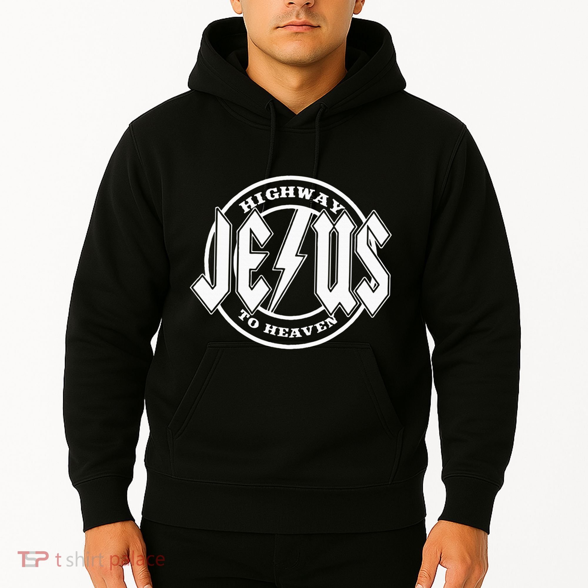 Jesus Highway To Heaven Pray Catholic Faith Based Hoodie