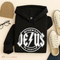 Jesus Highway To Heaven Pray Catholic Faith Based Hoodie thumb 4