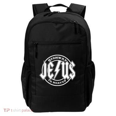 Jesus Highway To Heaven Pray Catholic Faith Based Backpack