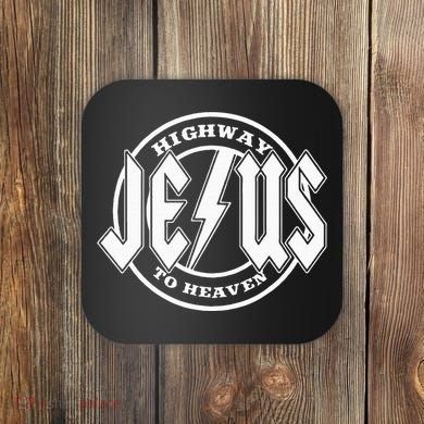 Jesus Highway To Heaven Pray Catholic Faith Based Coaster