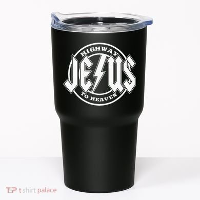 Jesus Highway To Heaven Pray Catholic Faith Based Tumbler