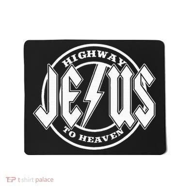 Jesus Highway To Heaven Pray Catholic Faith Based Mousepad