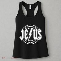 Jesus Highway To Heaven Pray Catholic Faith Based Women's Tank Top thumb 3