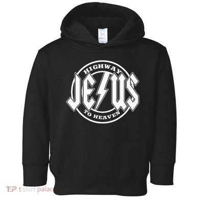 Jesus Highway To Heaven Pray Catholic Faith Based Toddler Hoodie