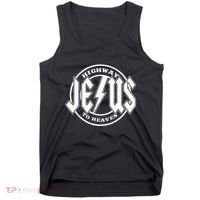 Jesus Highway To Heaven Pray Catholic Faith Based Tank Top thumb 0