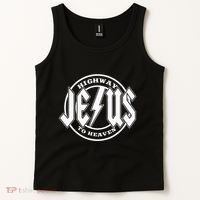 Jesus Highway To Heaven Pray Catholic Faith Based Tank Top thumb 2