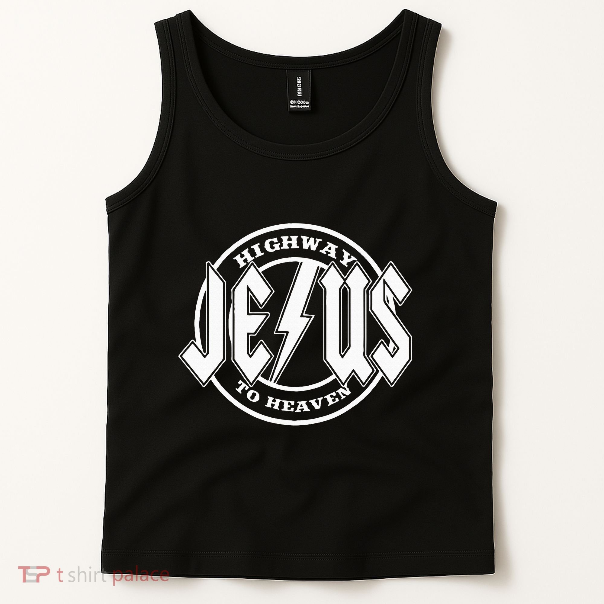 Jesus Highway To Heaven Pray Catholic Faith Based Tank Top
