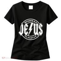 Jesus Highway To Heaven Pray Catholic Faith Based Women's T-Shirt thumb 0
