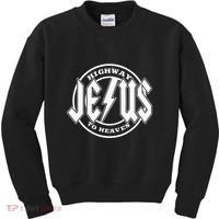 Jesus Highway To Heaven Pray Catholic Faith Based Kids Sweatshirt thumb 0