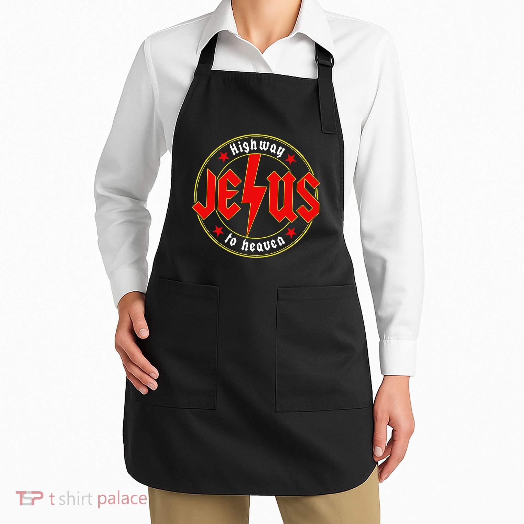 Jesus Highway To Heaven Christian Bible Verse Faith Prayer Apron