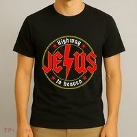 Jesus Highway To Heaven Christian Bible Verse Faith Prayer T-Shirt thumb 3