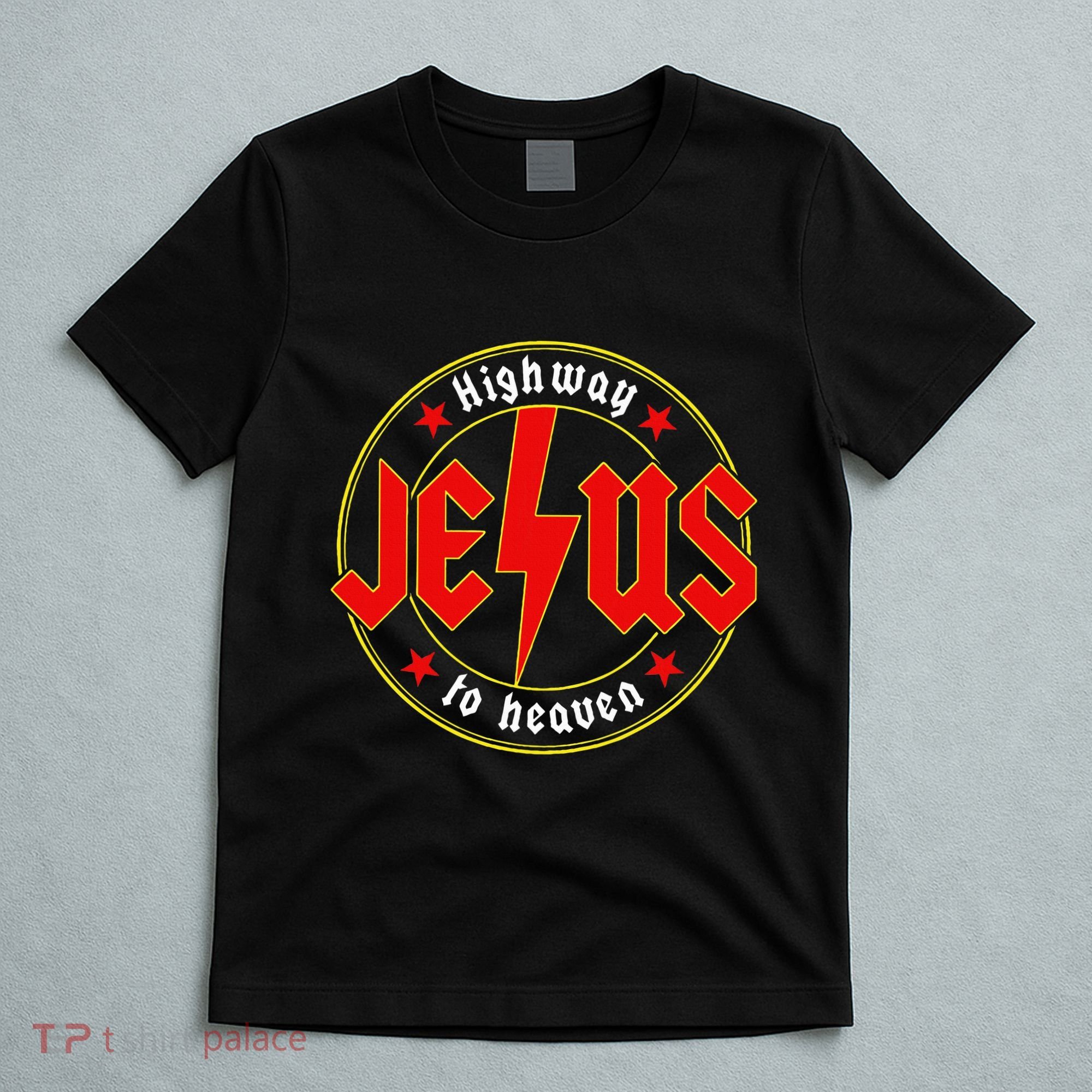 Jesus Highway To Heaven Christian Bible Verse Faith Prayer T-Shirt