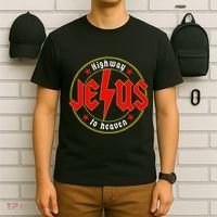 Jesus Highway To Heaven Christian Bible Verse Faith Prayer T-Shirt thumb 6