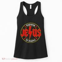 Jesus Highway To Heaven Christian Bible Verse Faith Prayer Women's Tank Top thumb 0