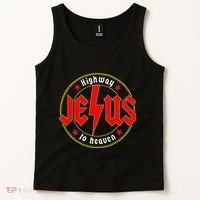 Jesus Highway To Heaven Christian Bible Verse Faith Prayer Tank Top thumb 2