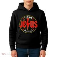 Jesus Highway To Heaven Christian Bible Verse Faith Prayer Kids Hoodie thumb 4