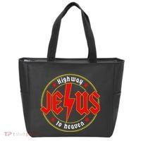 Jesus Highway To Heaven Christian Bible Verse Faith Prayer Tote Bag thumb 0