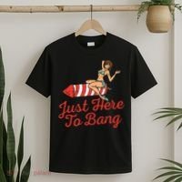 Just Here To Bang Fireworks Funny 4th of July T-Shirt thumb 2