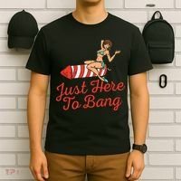 Just Here To Bang Fireworks Funny 4th of July T-Shirt thumb 6