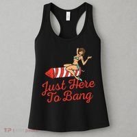 Just Here To Bang Fireworks Funny 4th of July Women's Tank Top thumb 3