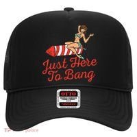 Just Here To Bang Fireworks Funny 4th of July Hat thumb 0