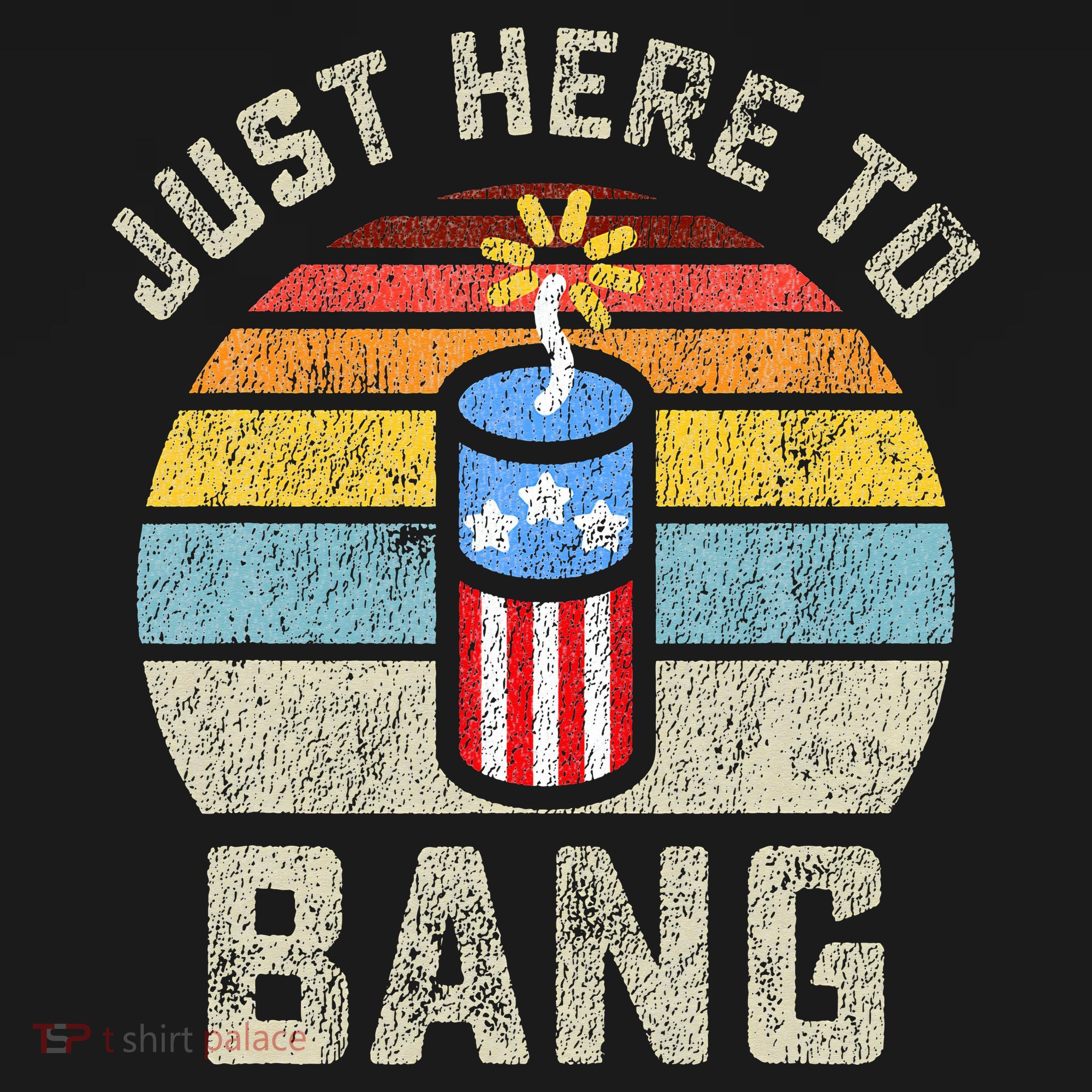 Just Here to Bang Funny 4th of July Fourth of July Apron