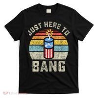 Just Here to Bang Funny 4th of July Fourth of July T-Shirt thumb 0