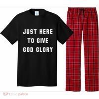 Just Here To Give God Glory Pajama Set thumb 0