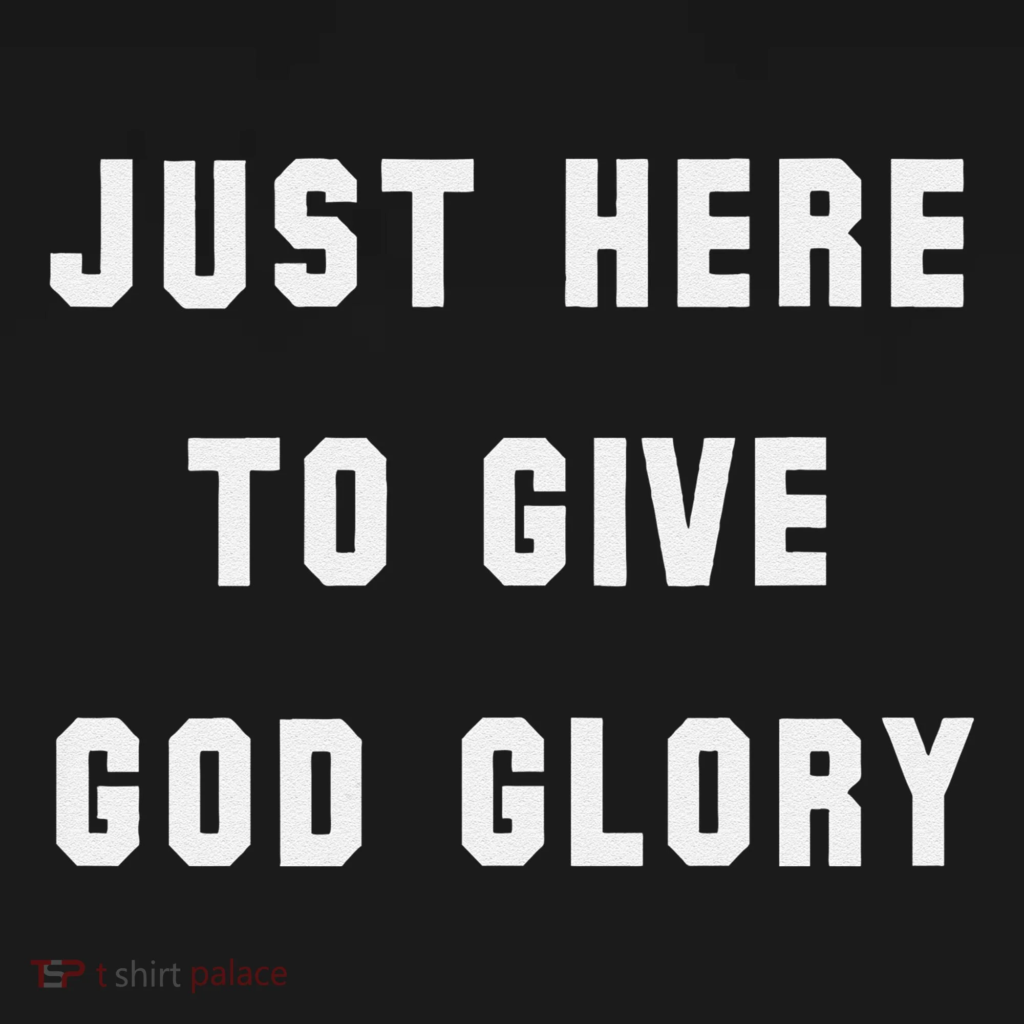 Just Here To Give God Glory Toddler Hoodie