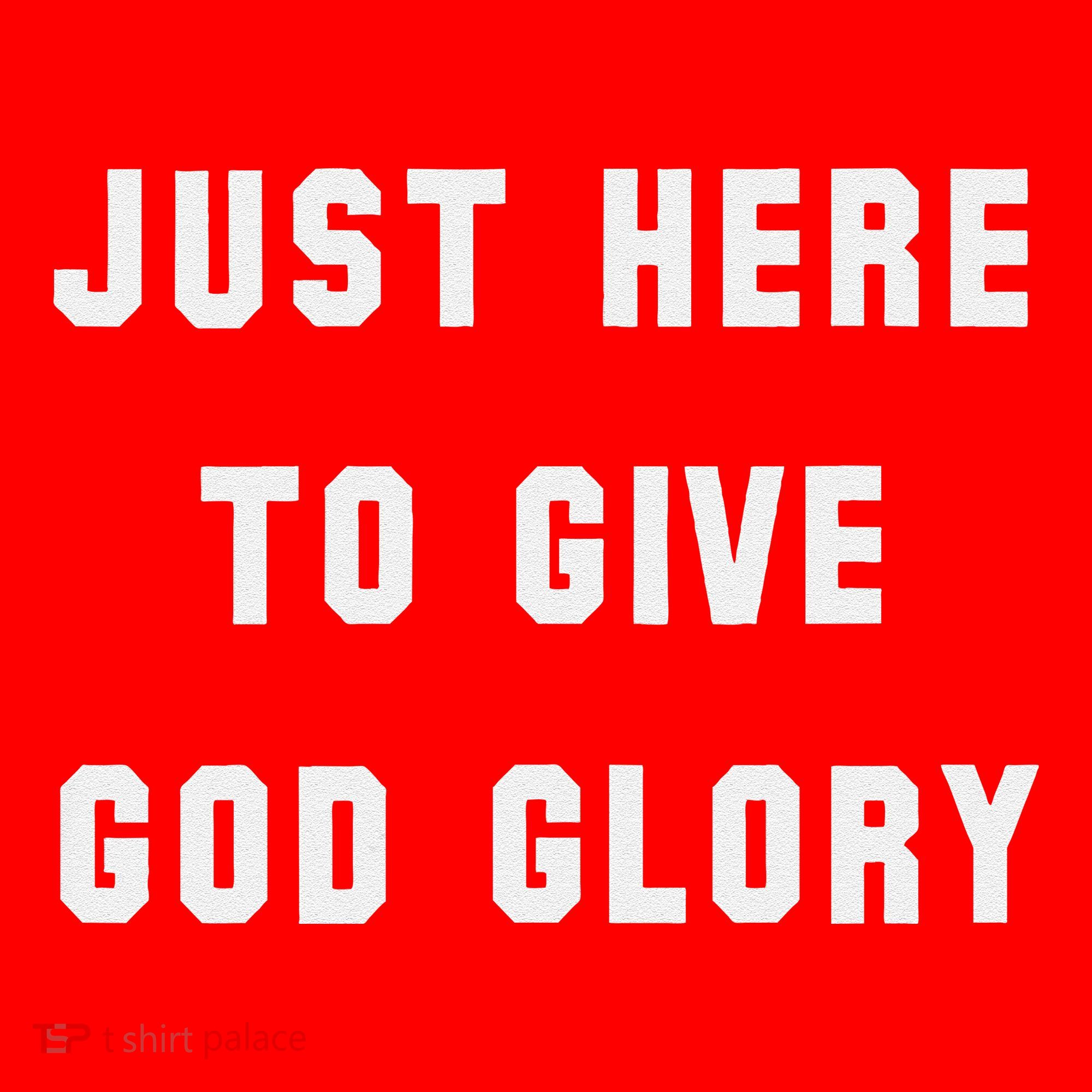 Just Here To Give God Glory Santa Hat