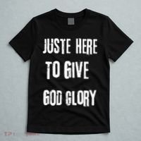 Just Here To Give God Glory Red T-Shirt thumb 5