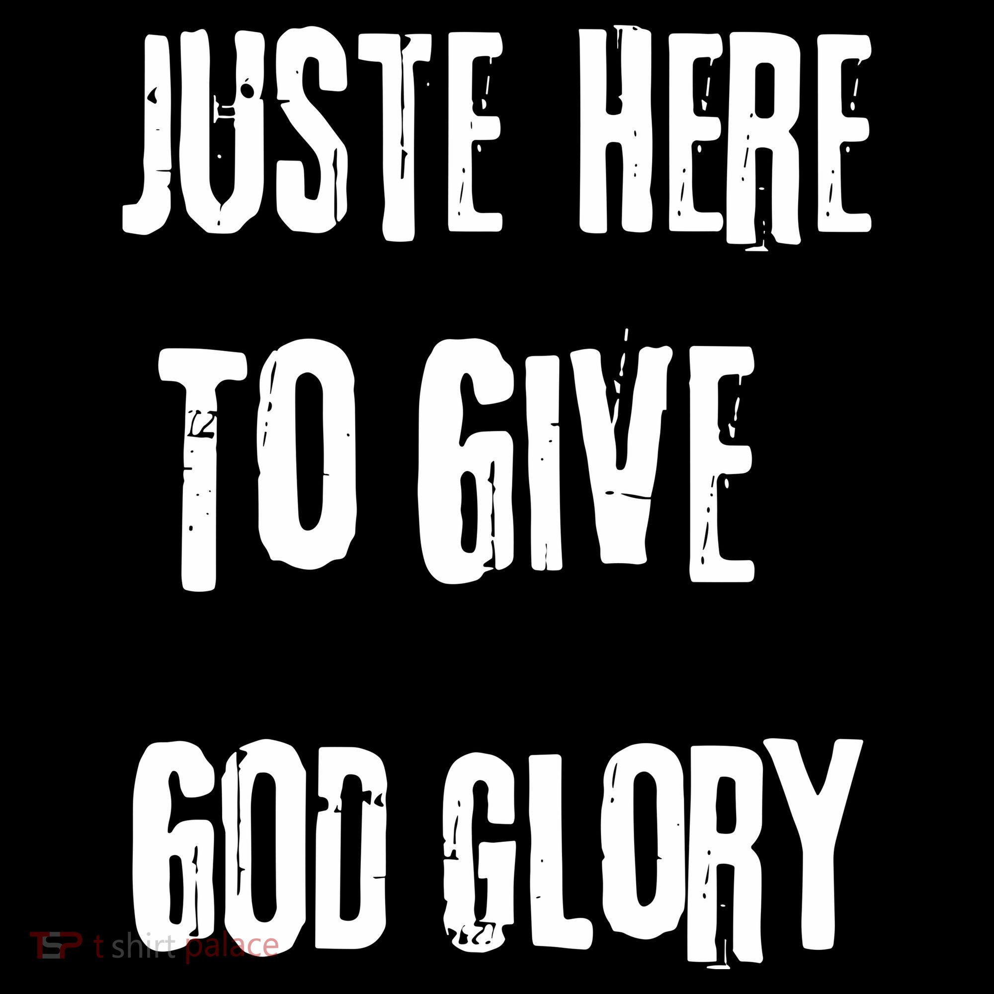 Just Here To Give God Glory Red Coaster