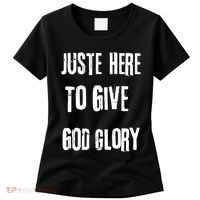 Just Here To Give God Glory Red Women's T-Shirt thumb 0