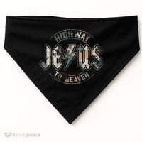 Jesus Highway To Heaven Camo Camouflage USA-Made Doggie Bandana thumb 0