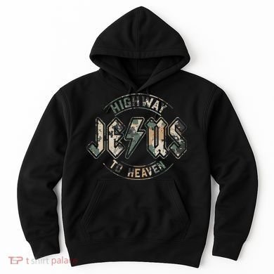 Jesus Highway To Heaven Camo Camouflage Hoodie