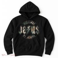 Jesus Highway To Heaven Camo Camouflage Hoodie thumb 0