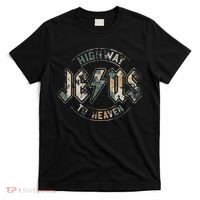 Jesus Highway To Heaven Camo Camouflage T-Shirt thumb 0