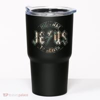 Jesus Highway To Heaven Camo Camouflage Tumbler thumb 0