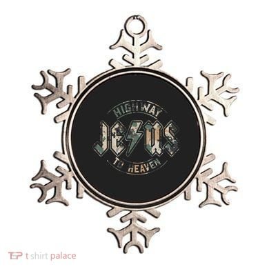 Jesus Highway To Heaven Camo Camouflage Ornament