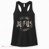 Jesus Highway To Heaven Camo Camouflage Women's Tank Top thumb 0