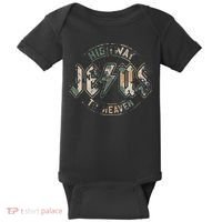 Jesus Highway To Heaven Camo Camouflage Baby Bodysuit thumb 0