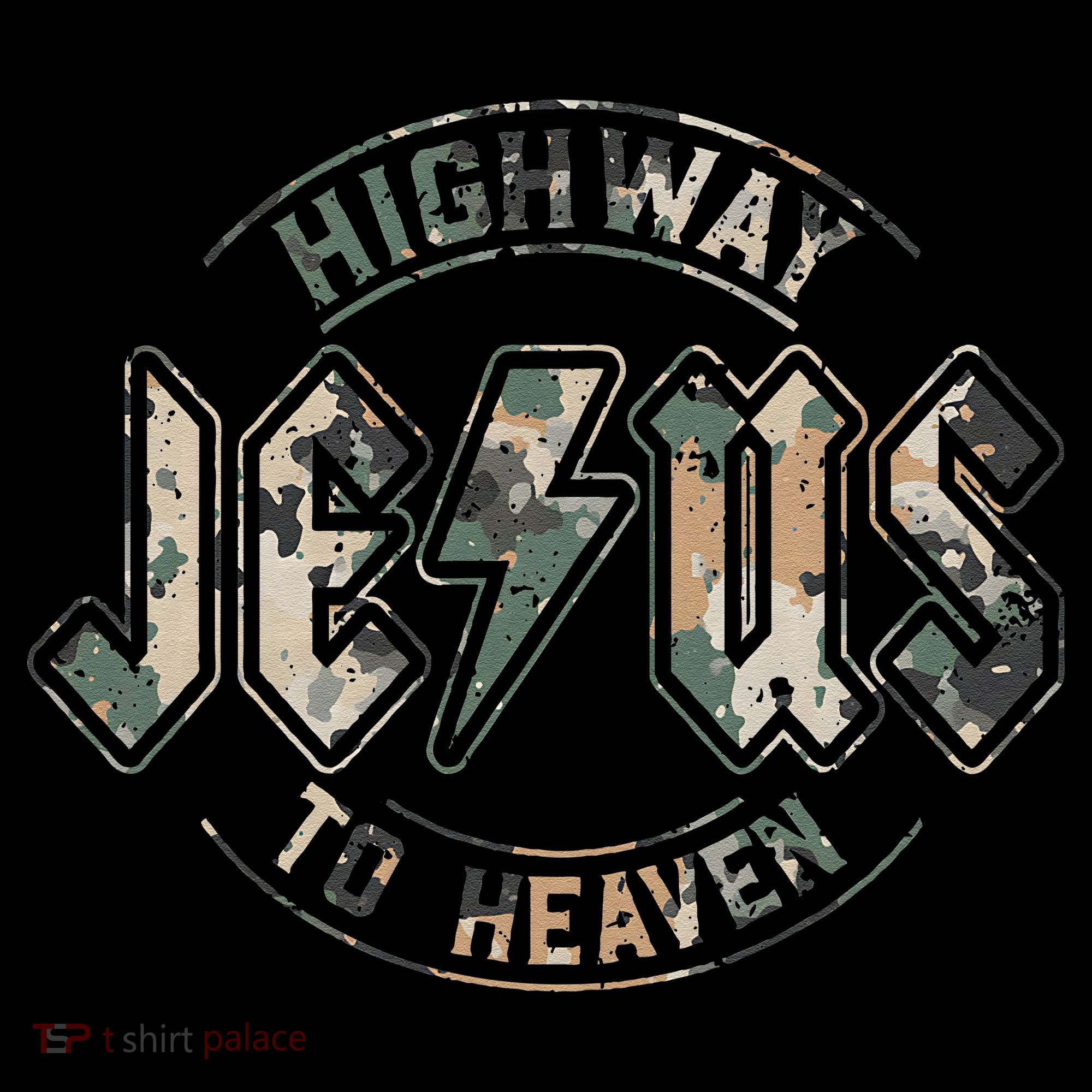 Jesus Highway To Heaven Camo Camouflage Baby Bodysuit