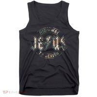 Jesus Highway To Heaven Camo Camouflage Tank Top thumb 0