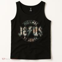 Jesus Highway To Heaven Camo Camouflage Tank Top thumb 2