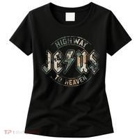 Jesus Highway To Heaven Camo Camouflage Women's T-Shirt thumb 0