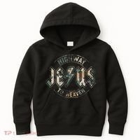 Jesus Highway To Heaven Camo Camouflage Kids Hoodie thumb 0