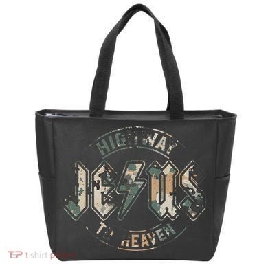 Jesus Highway To Heaven Camo Camouflage Tote Bag