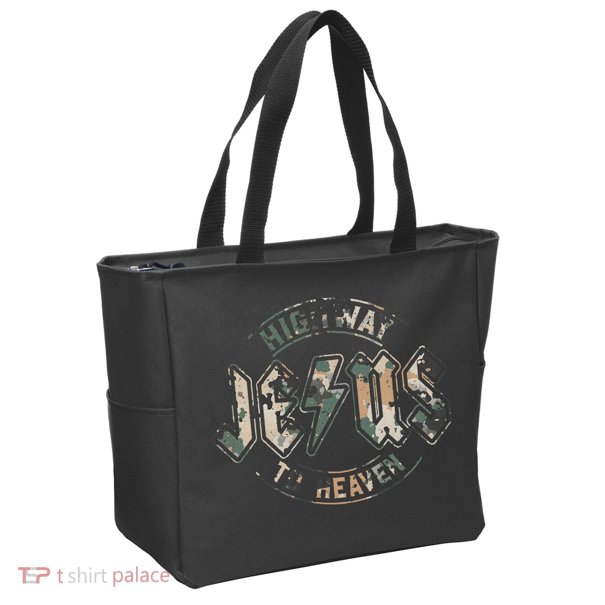 Jesus Highway To Heaven Camo Camouflage Tote Bag