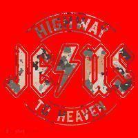 Jesus Highway To Heaven Camo Camouflage Santa Hat thumb 1